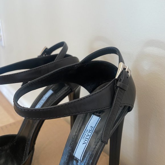 Prada Black Leather Pumps - Picture 2 of 5